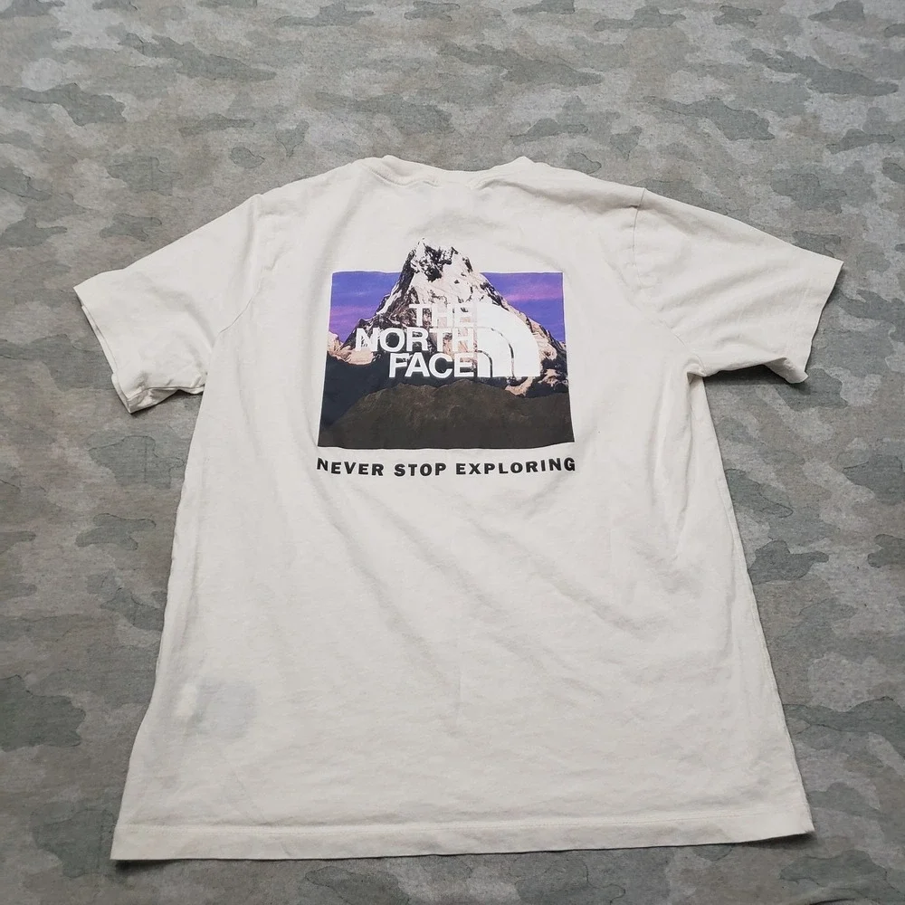 The North Face Shirt Womens Medium White Short Sleeve Outdoors Graphic